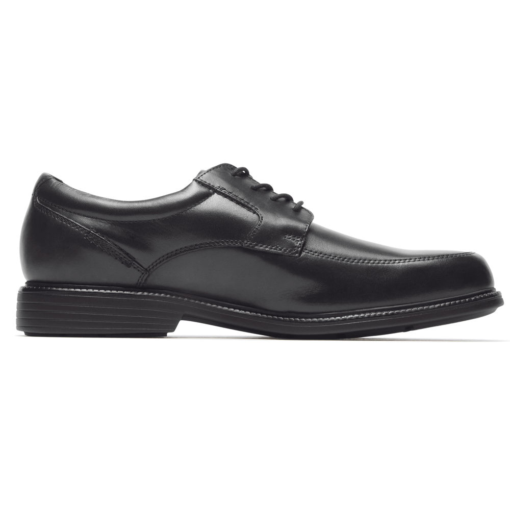 Rockport Singapore Mens Dress Shoes - Charles Road Apron Toe Black - HN1026978